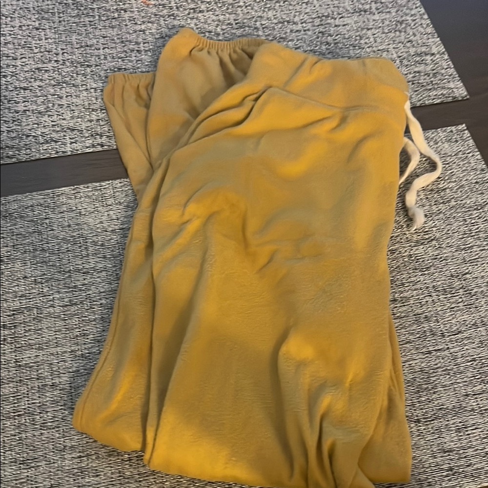 Cozy Mustard Yellow Lounge Pants